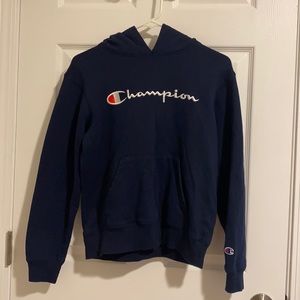 Boys Navy Blue Champion Hoodie